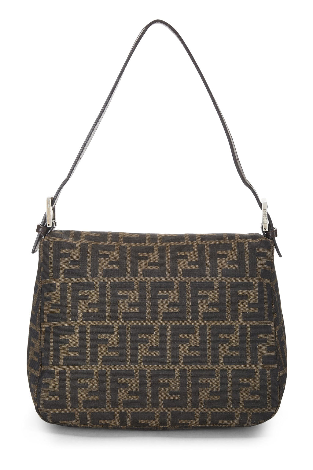 Fendi,  Brown Zucca Canvas Shoulder Bag, Brown