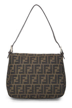 Fendi,  Brown Zucca Canvas Shoulder Bag, Brown