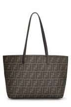 Fendi,  Purple Zucca Coated Canvas Roll Tote, Purple