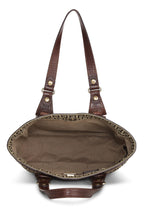 Fendi,  Brown Zucchino Canvas Tote Small, Brown