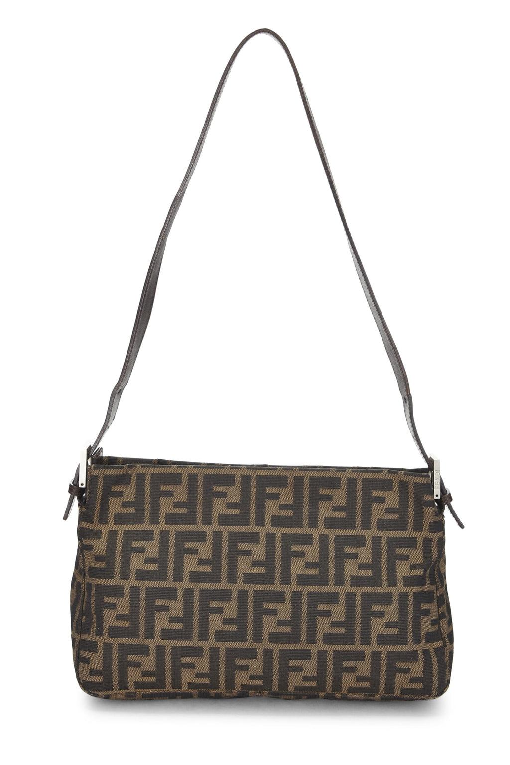 Fendi,  Brown Zucca Canvas Shoulder Bag, Brown