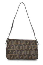 Fendi,  Brown Zucca Canvas Shoulder Bag, Brown