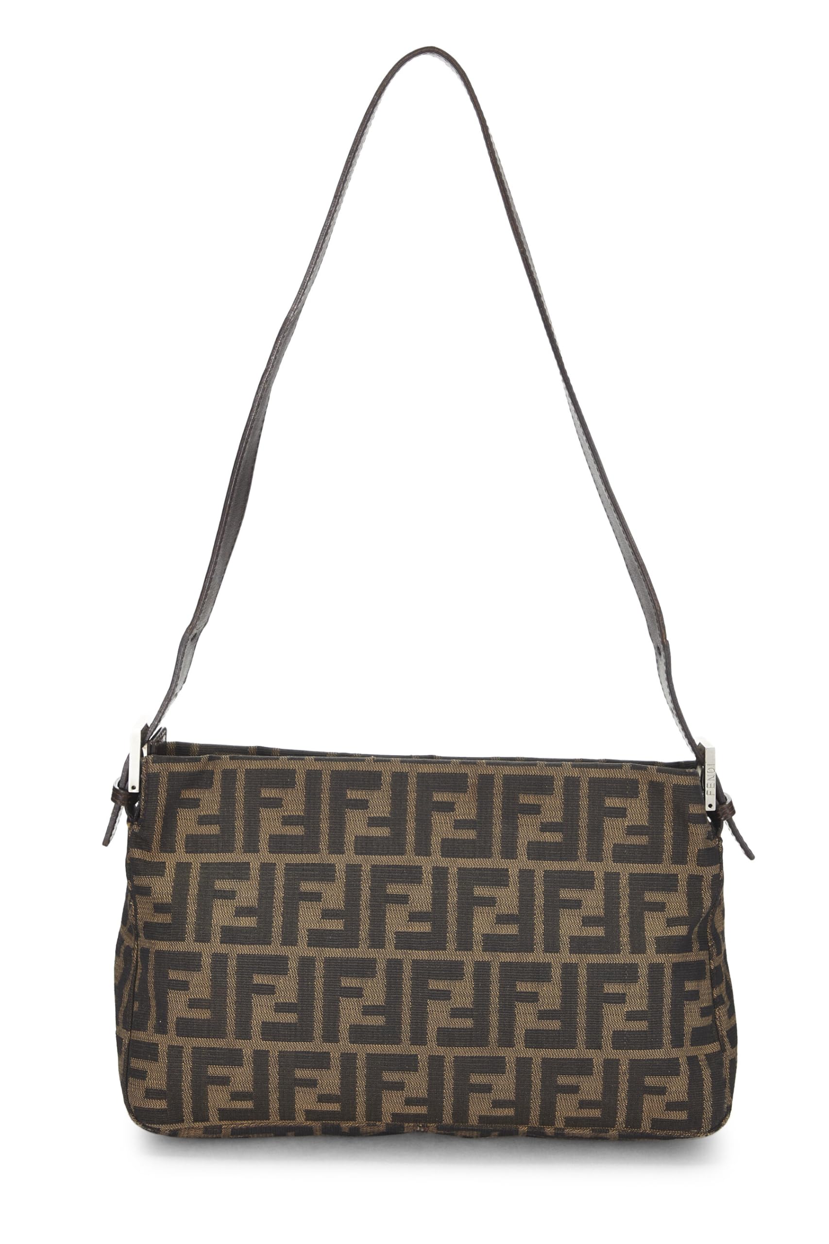 Fendi,  Brown Zucca Canvas Shoulder Bag, Brown