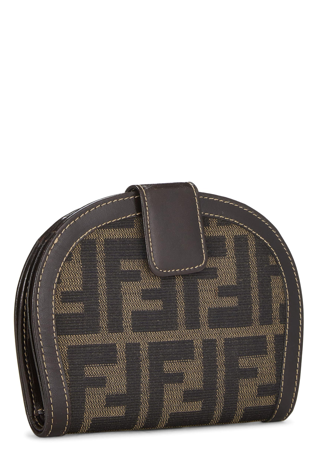Fendi,  Brown Zucca Canvas Wallet, Brown