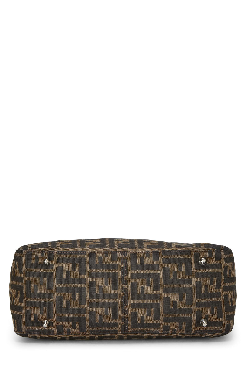 Fendi,  Brown Zucca Canvas Handbag, Brown