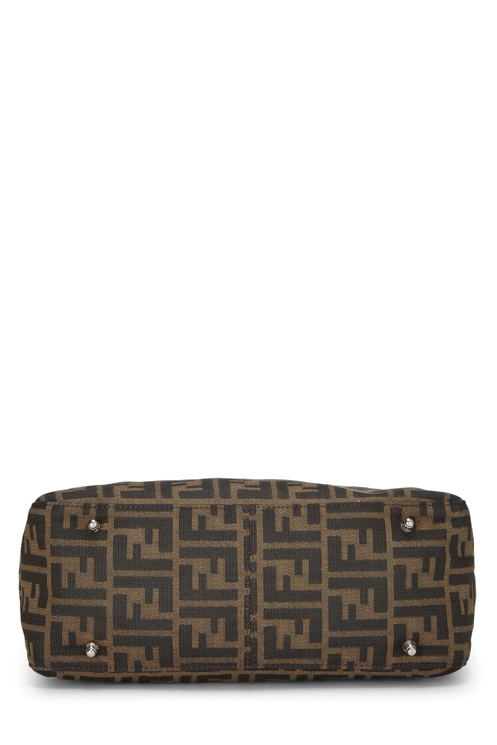 Fendi,  Brown Zucca Canvas Handbag, Brown