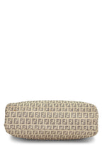 Fendi,  Beige Zucchino Canvas Tote Small, Black