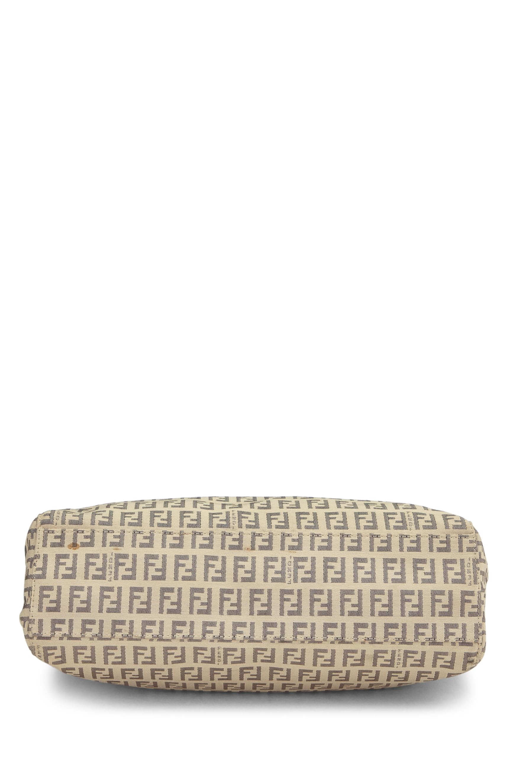 Fendi,  Beige Zucchino Canvas Tote Small, Black