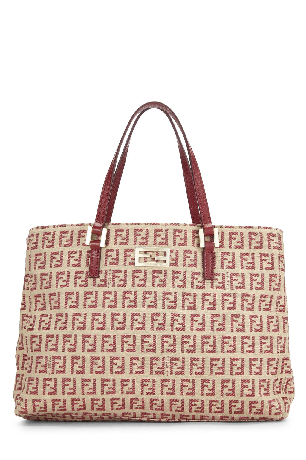 Fendi,  Red Zucchino Tote Small, Red