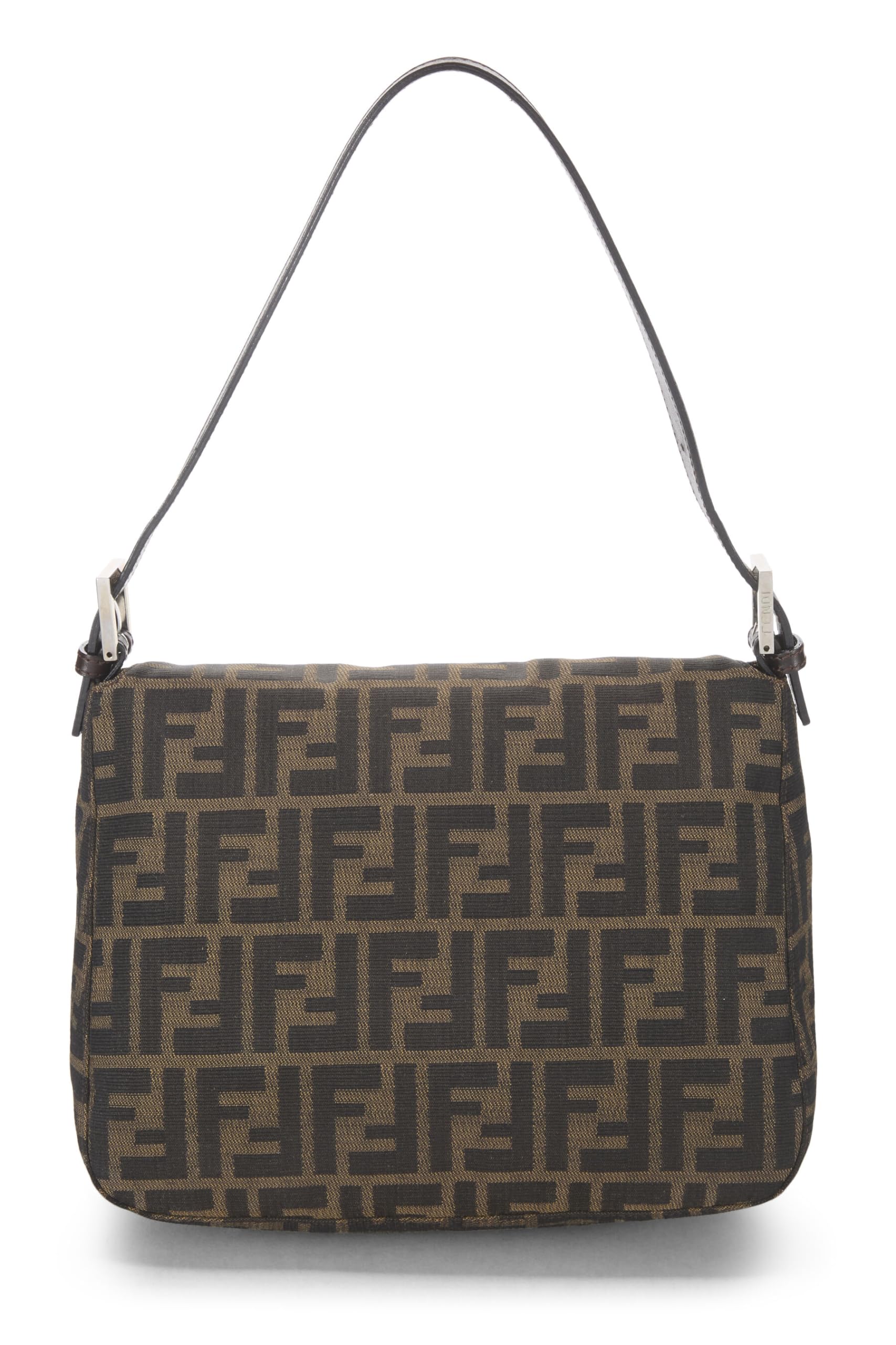 Fendi,  Brown Zucca Canvas Shoulder Bag, Brown