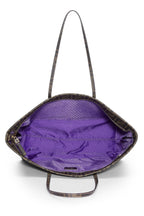 Fendi,  Purple Zucca Coated Canvas Roll Tote, Purple