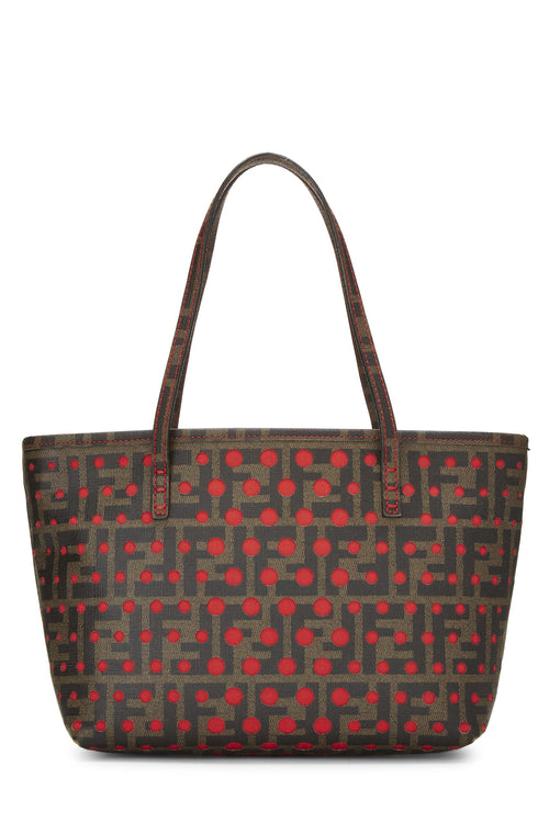 Fendi,  Red Zucca Coated Canvas Spalmati Roll Tote Mini, Red