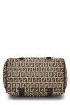 Fendi,  Brown Zucchino Coated Canvas Boston, Brown