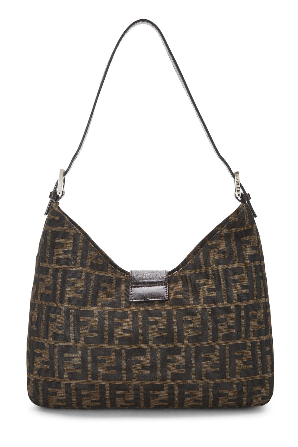 Fendi,  Brown Zucca Canvas Shoulder Bag, Brown