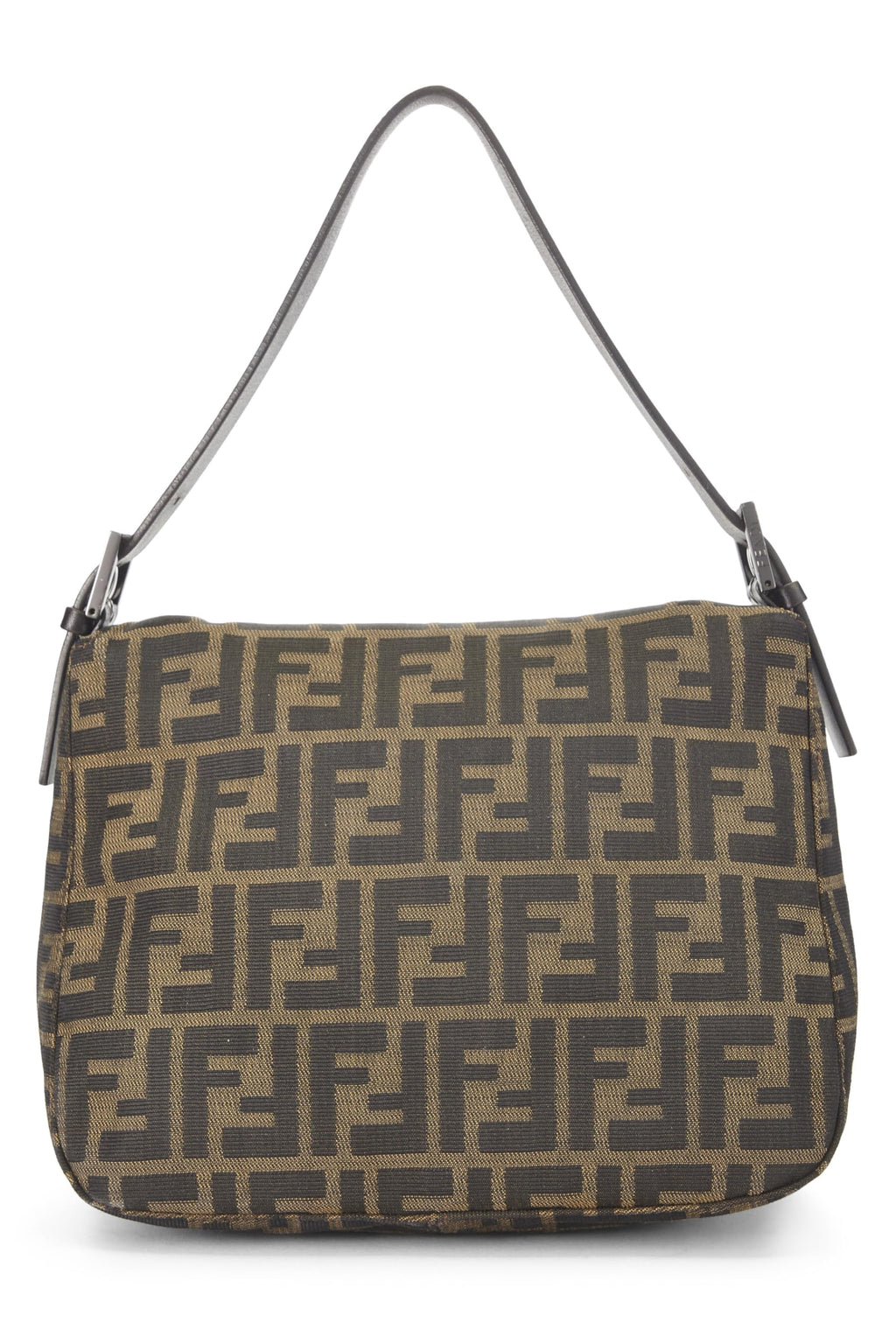 Fendi,  Brown Zucca Shoulder Bag, Brown