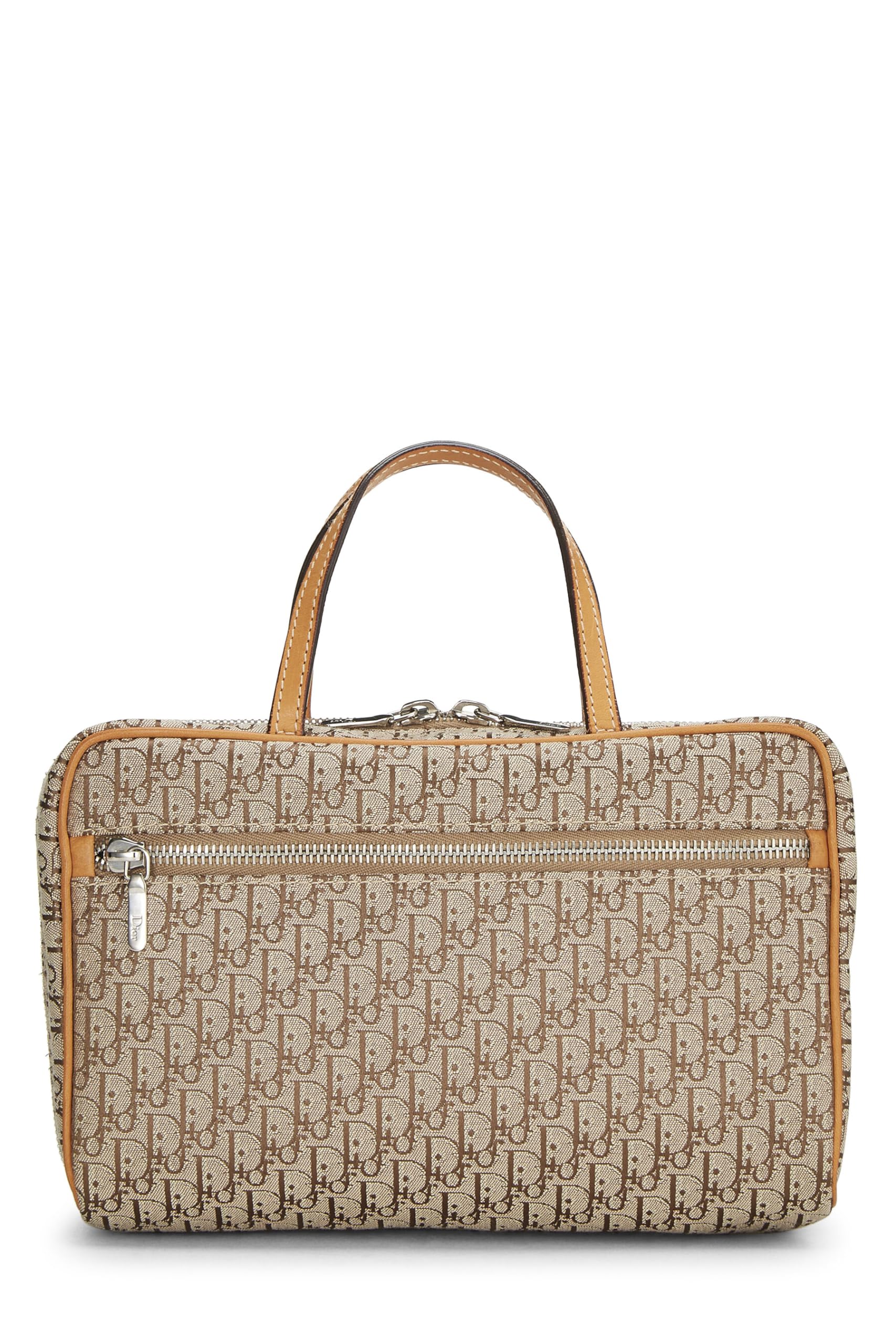 Dior,  Beige Trotter Canvas Handbag Small, Beige
