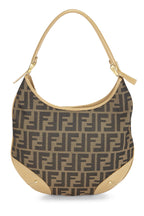 Fendi,  Brown Zucca Canvas Hobo, Brown