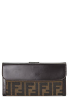 Fendi,  Brown Zucca Canvas Long Wallet, Brown