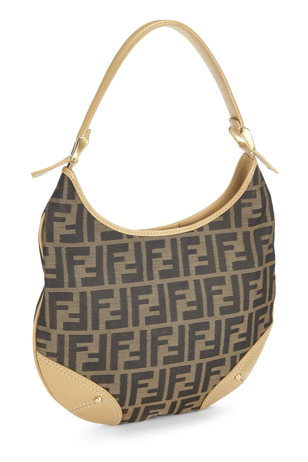 Fendi,  Brown Zucca Canvas Hobo, Brown