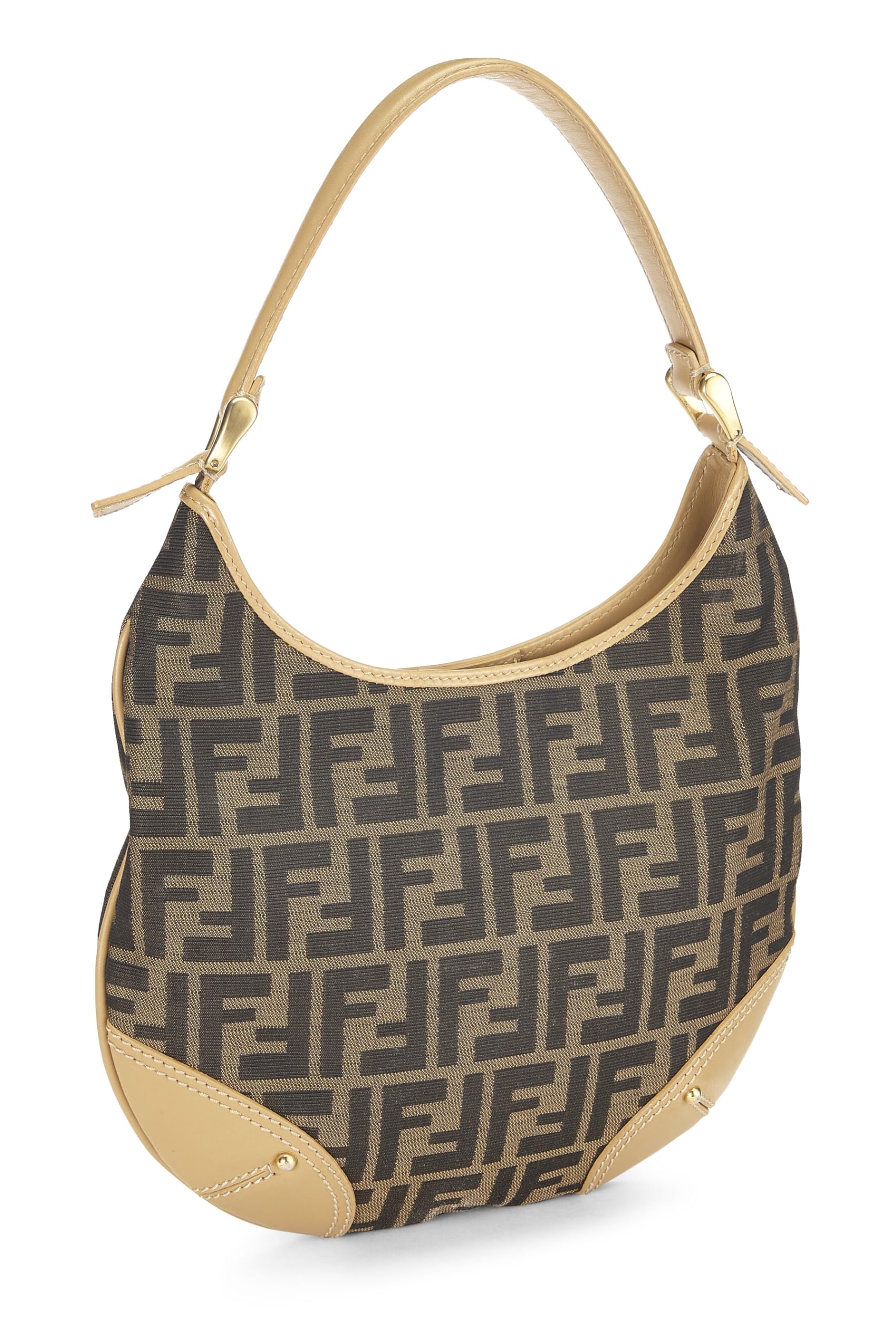 Fendi,  Brown Zucca Canvas Hobo, Brown