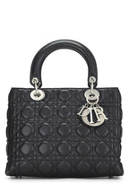 Dior,  Black Cannage Quilted Lambskin Lady Dior Medium, Black
