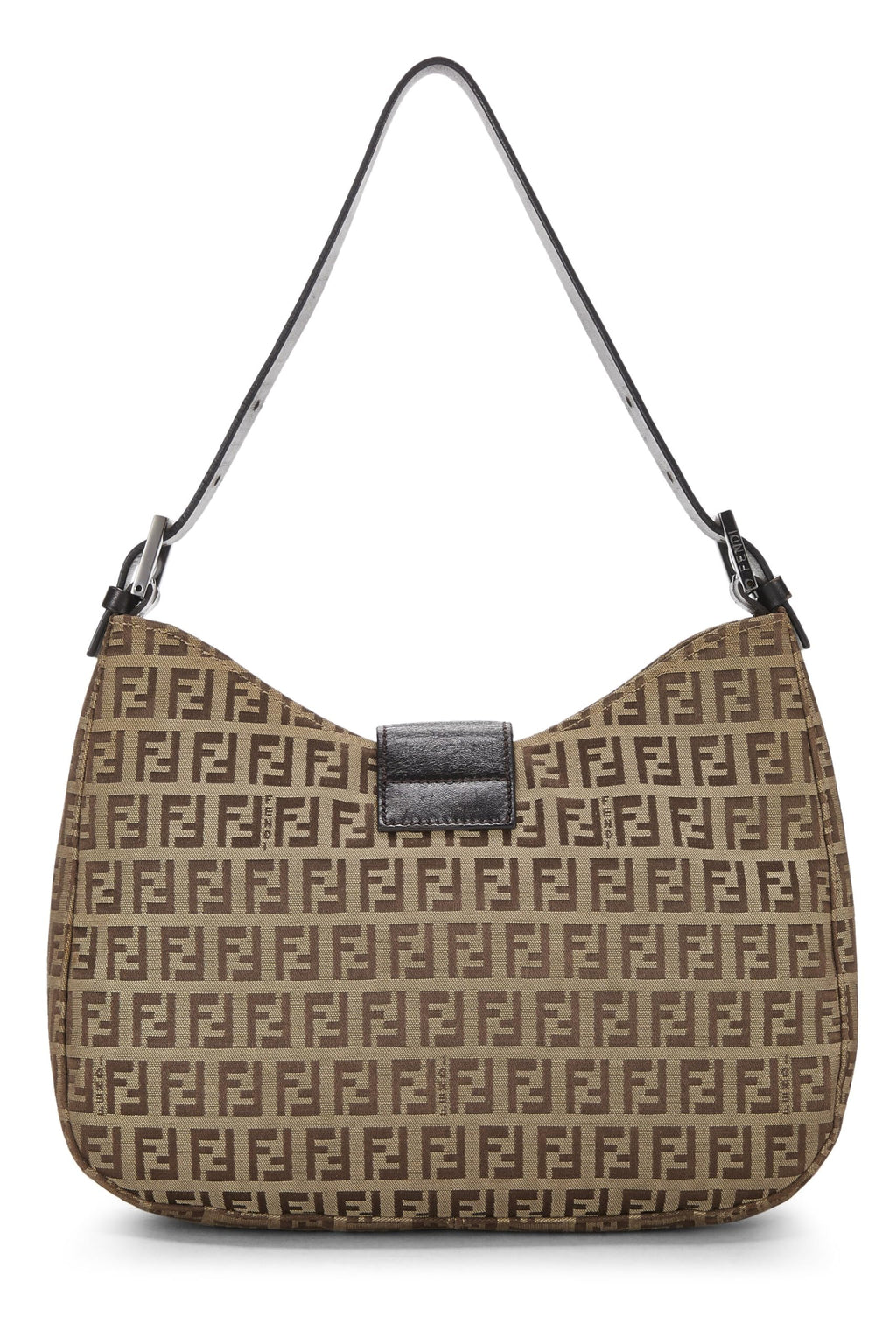 Fendi,  Brown Zucchino Shoulder Bag, Brown