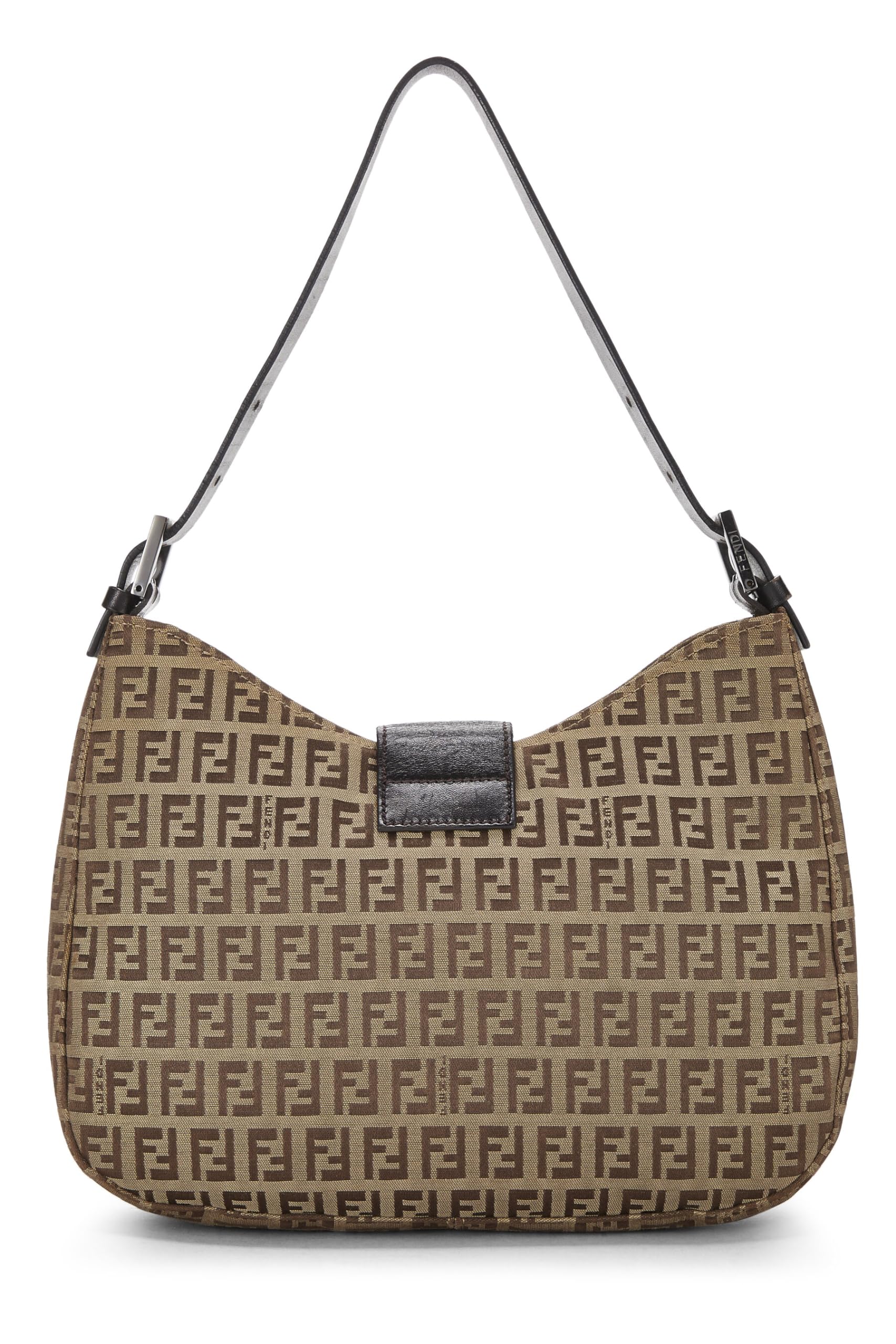 Fendi,  Brown Zucchino Shoulder Bag, Brown