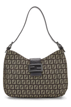 Fendi,  Brown Zucchino Canvas Shoulder Bag, Brown