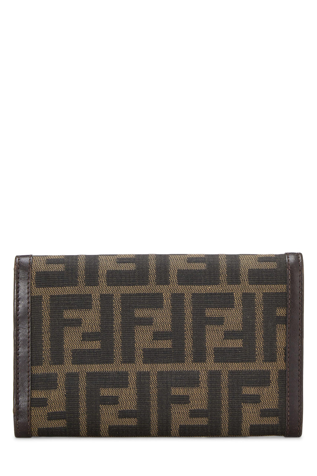 Fendi,  Brown Zucca Canvas Long Wallet, Brown