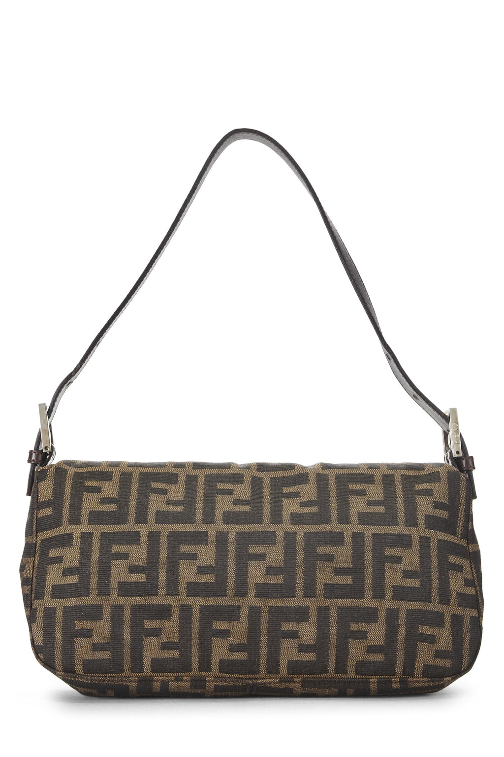Fendi,  Brown Zucca Canvas Shoulder Bag, Brown