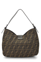 Fendi,  Brown Zucca Canvas Shoulder Bag, Brown