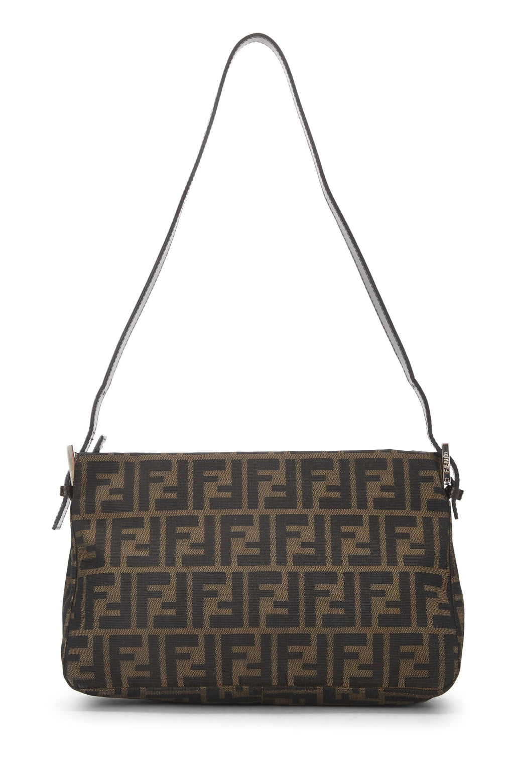 Fendi,  Brown Zucca Canvas Shoulder Bag, Brown