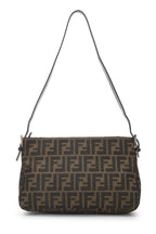 Fendi,  Brown Zucca Canvas Shoulder Bag, Brown
