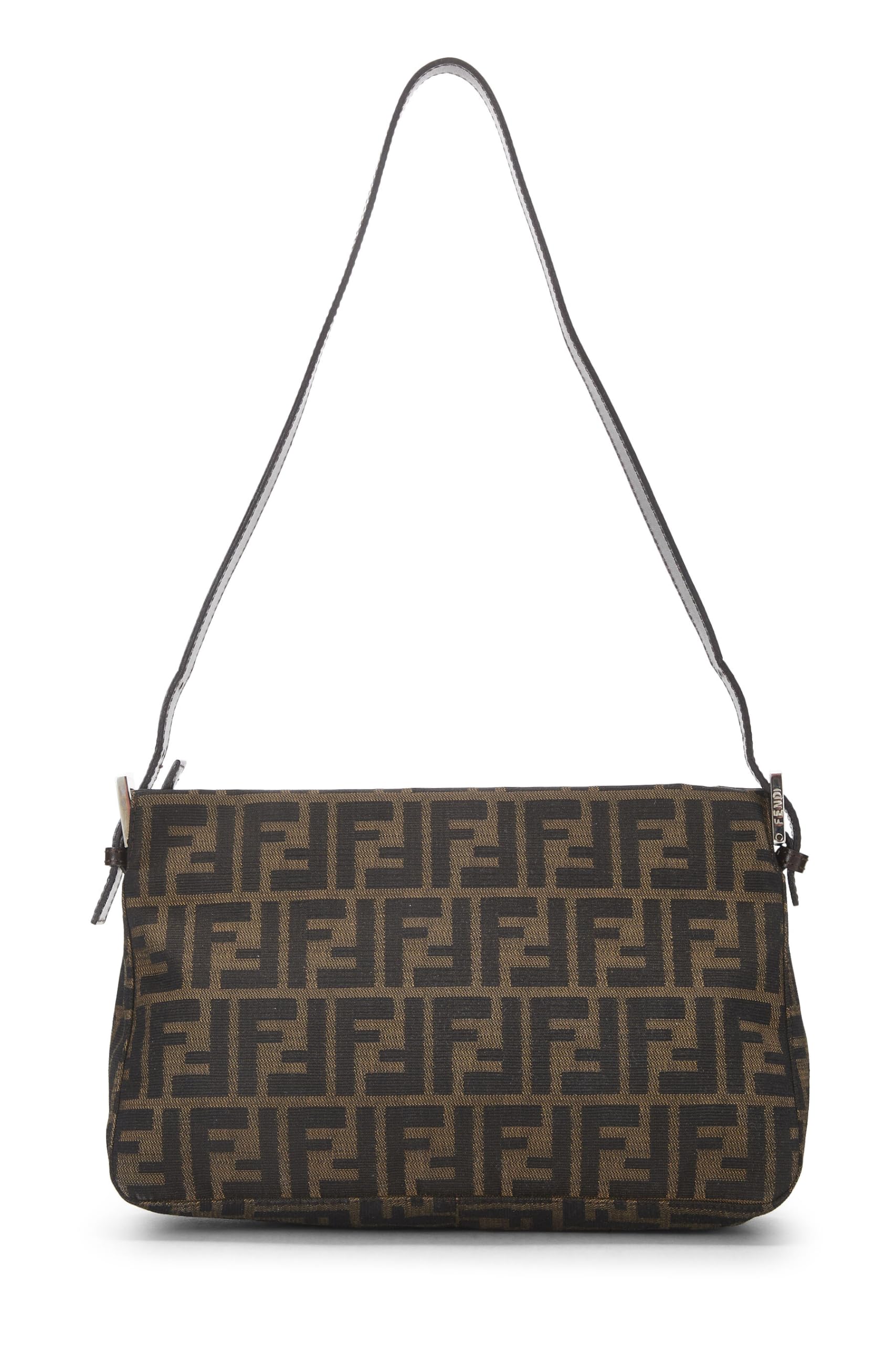 Fendi,  Brown Zucca Canvas Shoulder Bag, Brown