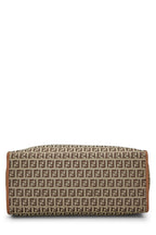 Fendi,  Brown Zucchino Canvas Tote Medium, Brown