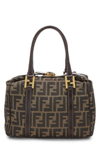 Fendi,  Brown Zucca Canvas Convertible Handbag Small, Brown