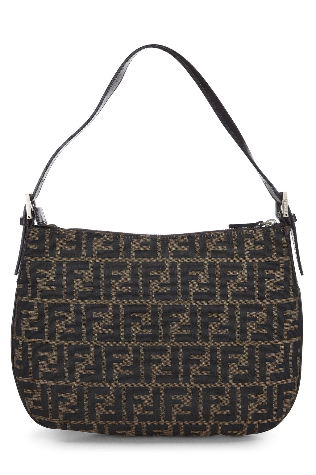Fendi,  Brown Zucca Canvas Shoulder Bag, Brown