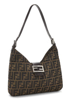 Fendi,  Brown Zucca Canvas Shoulder Bag, Brown