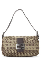 Fendi,  Beige Zucchino Canvas Shoulder Bag, Brown