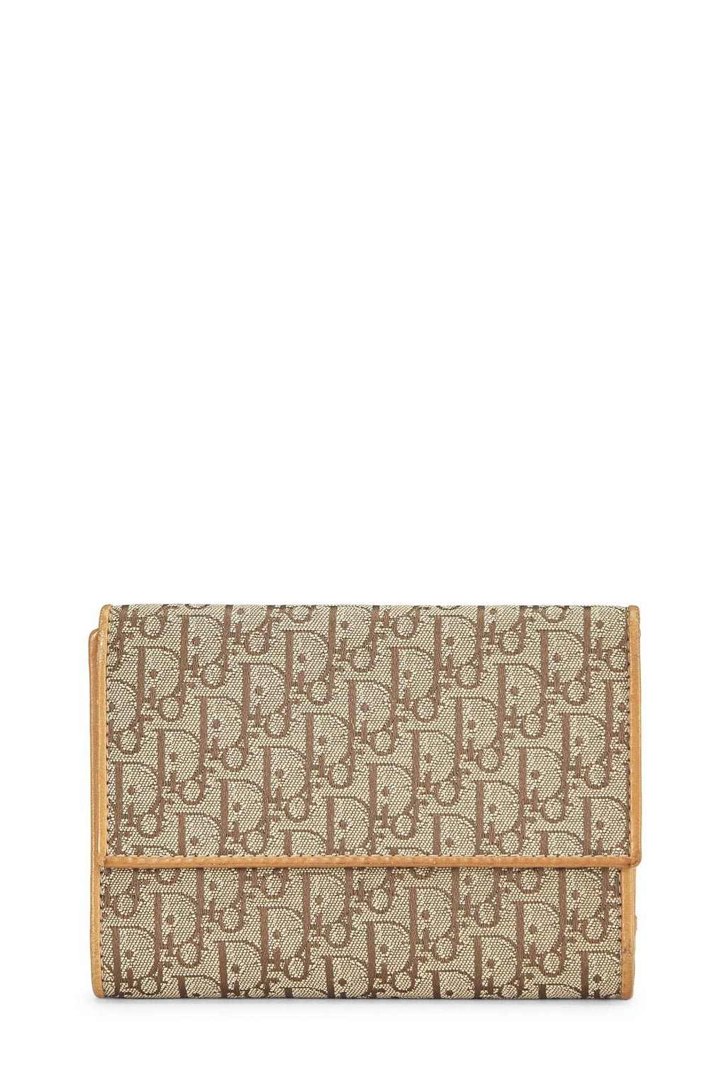 Dior,  Beige Trotter Canvas Wallet, Beige