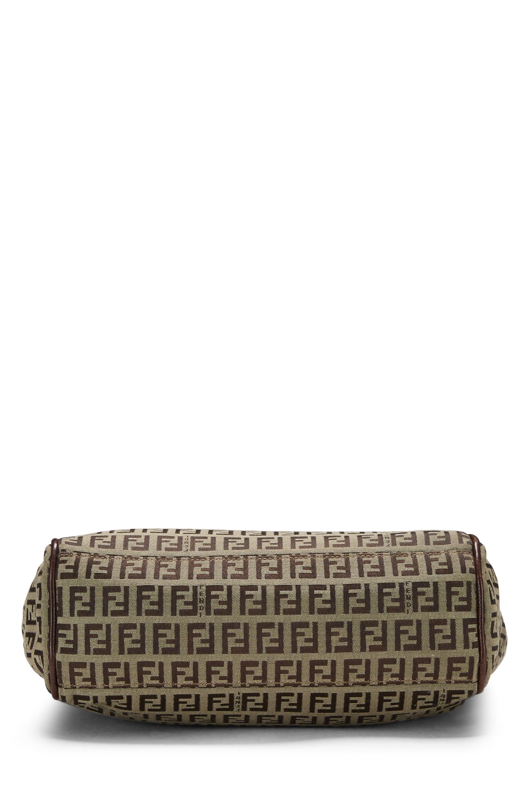 Fendi,  Brown Zucchino Canvas Tote Small, Brown