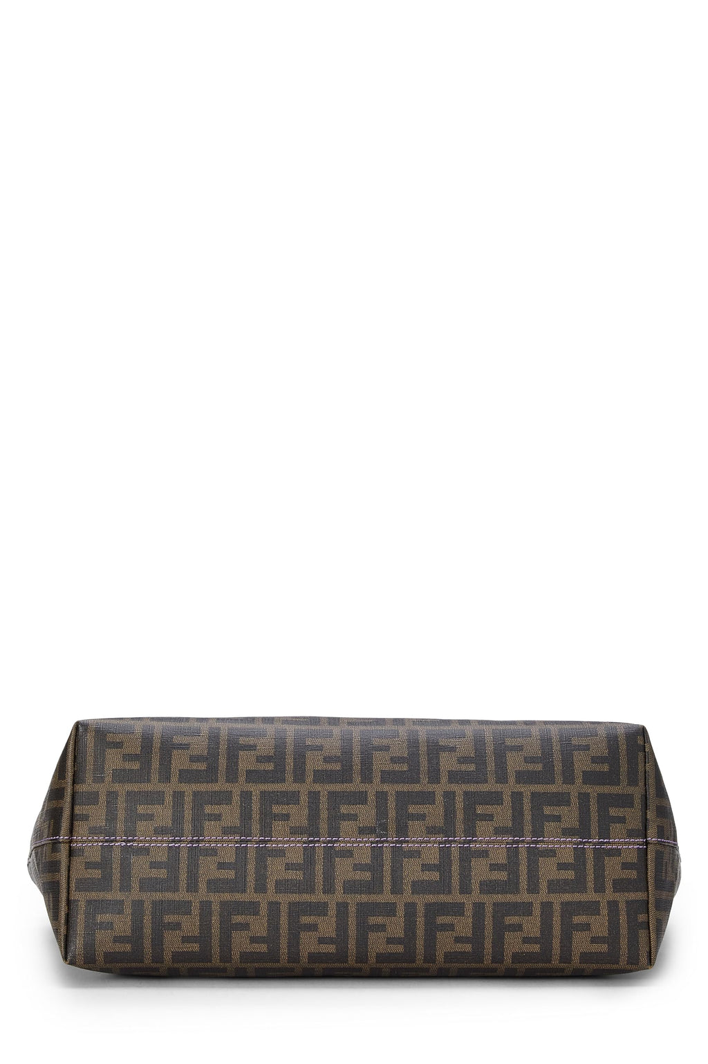 Fendi,  Purple Zucca Coated Canvas Roll Tote, Purple