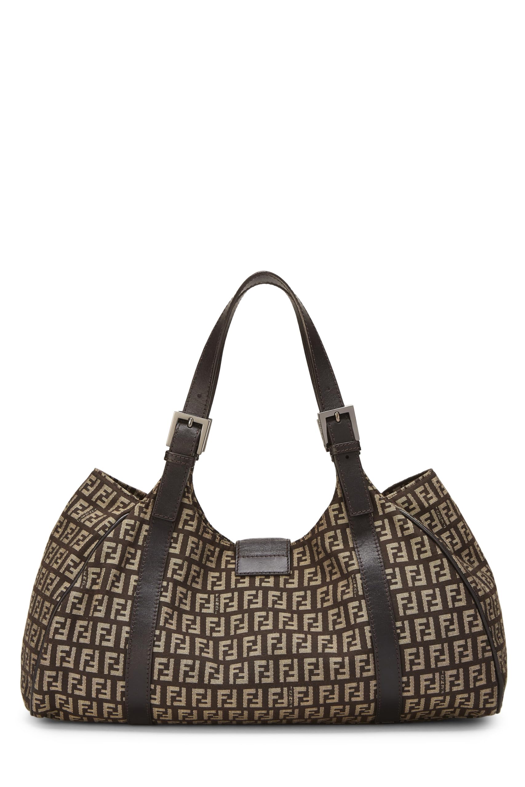 Fendi,  Brown Zucchino Canvas Tote, Brown