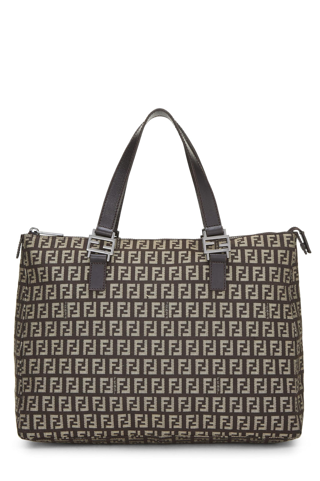 Fendi,  Brown Zucchino Canvas Tote, Brown