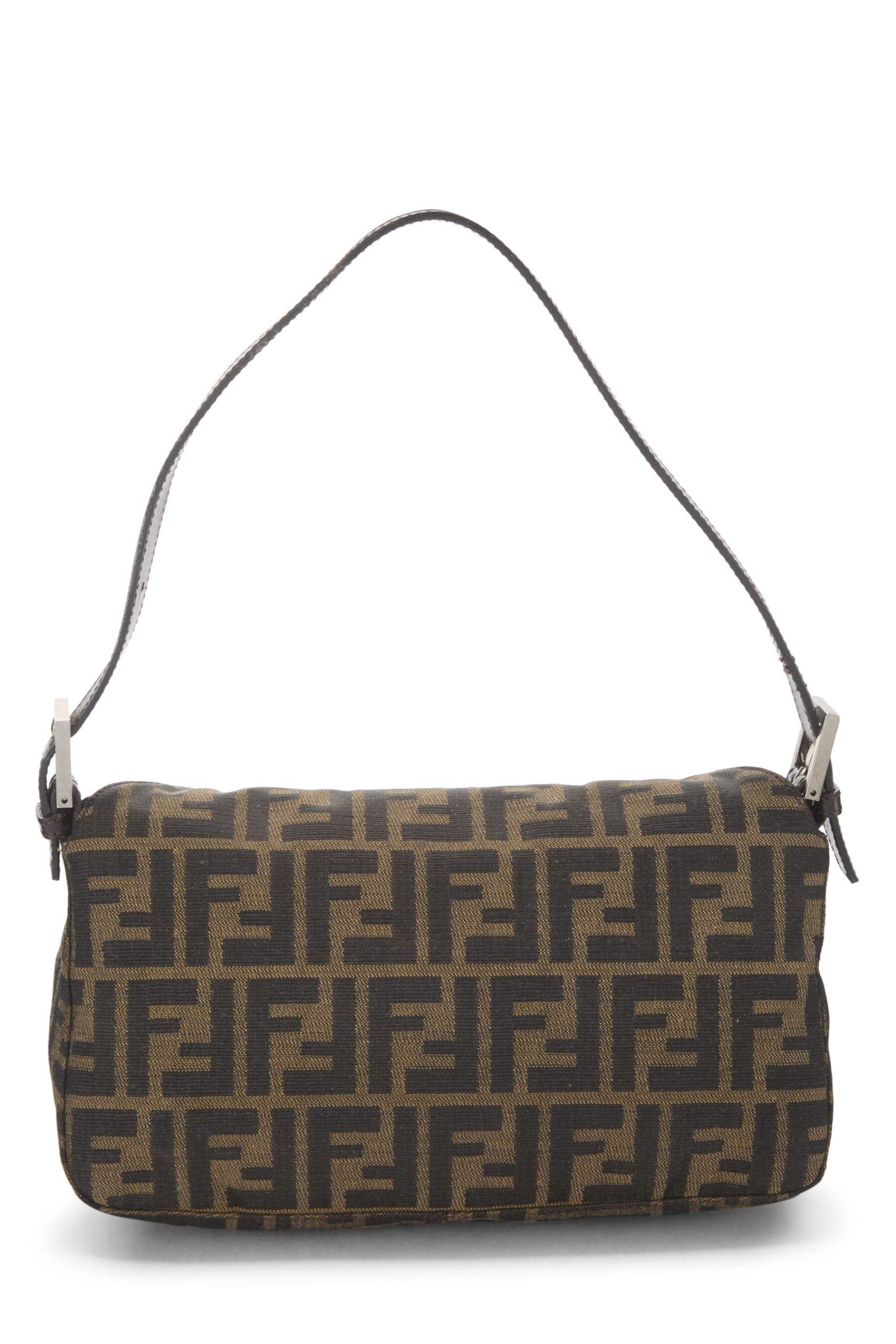 Fendi,  Brown Zucca Canvas Shoulder Bag, Brown