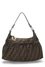 Fendi,  Brown Zucca Canvas Chef Hobo, Brown