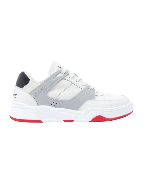 CELINE CT07 Trainer Calfskin Lace-Up Low Top Sneakers Grey