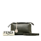 Fendi Byzaway Handbags 2WAY 8BL146 Grey Black Leather  Fendi