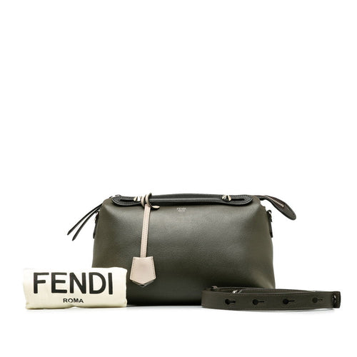 Fendi Byzaway Handbags 2WAY 8BL146 Grey Black Leather  Fendi