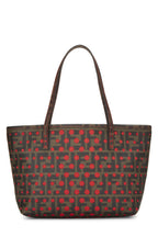 Fendi,  Red Zucca Coated Canvas Spalmati Roll Tote Mini, Red